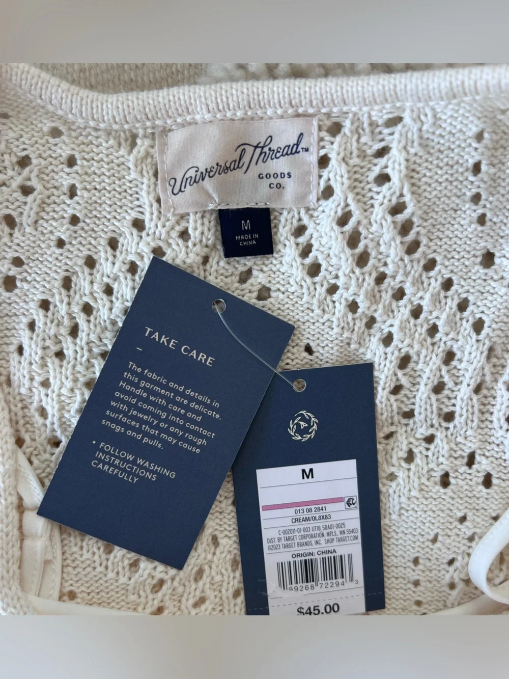 Women’s Cream Crochet Dress